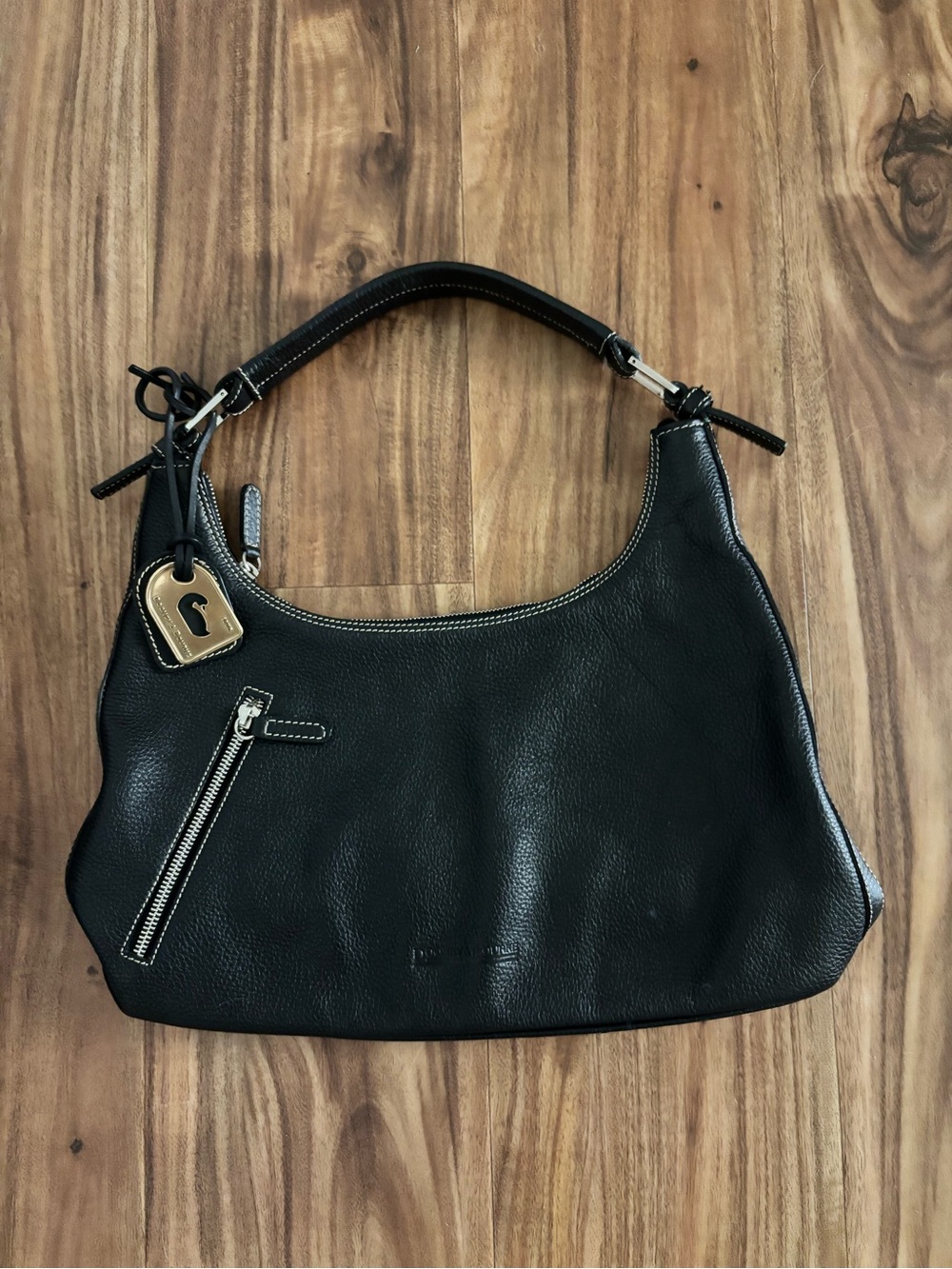 Dooney and Bourke 1975 Black Leather Shoulder Bag